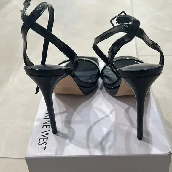 🎉SALE🎉Nine West Black Heels with Slingback Design - Picture 4 of 5